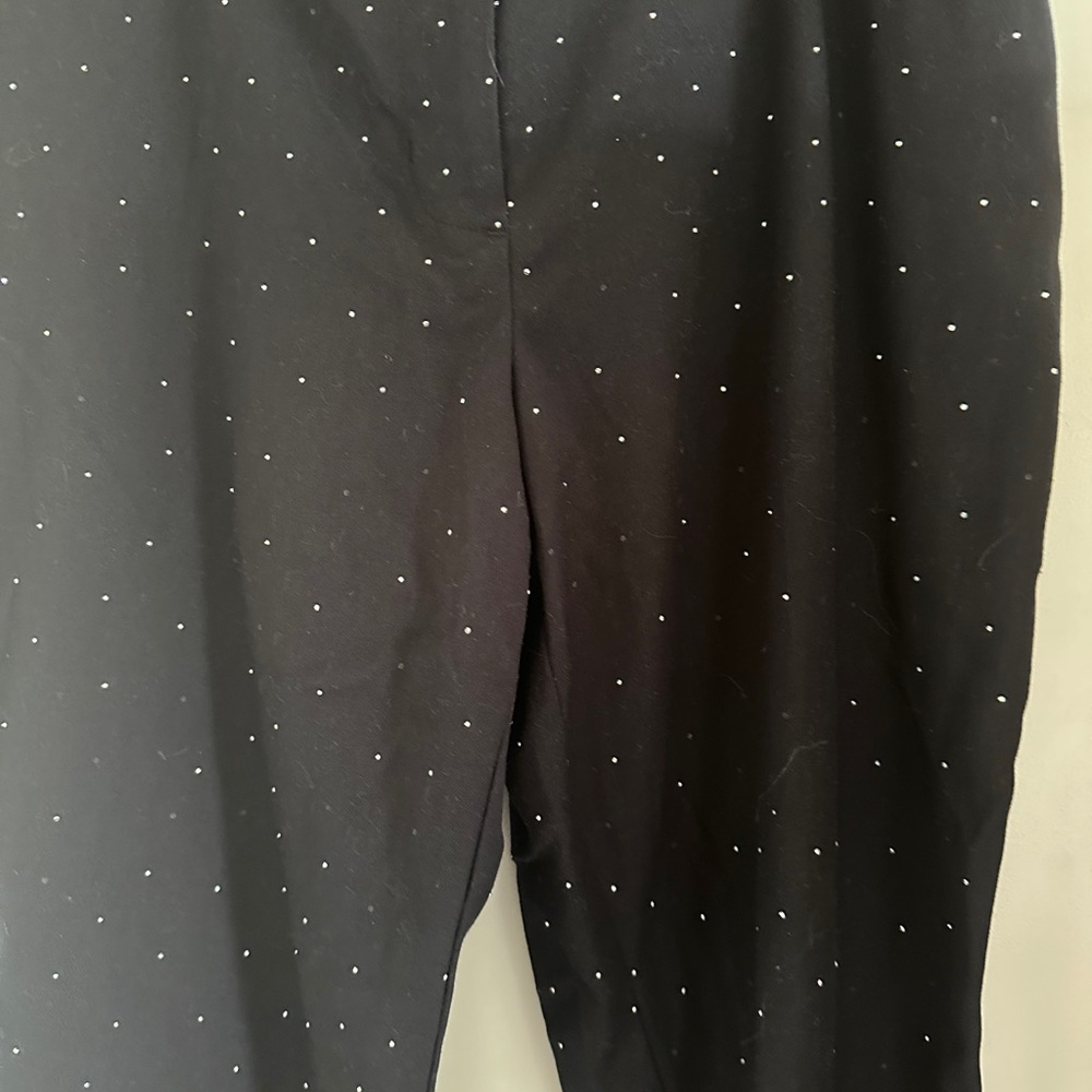 Black Rhinestone Trousers - Picture 2 of 4